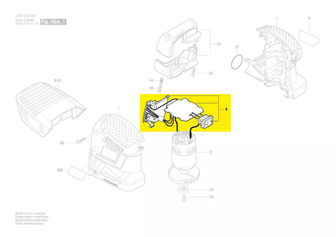 Interrupteur + électronique réf. 2 609 199 701 Bosch